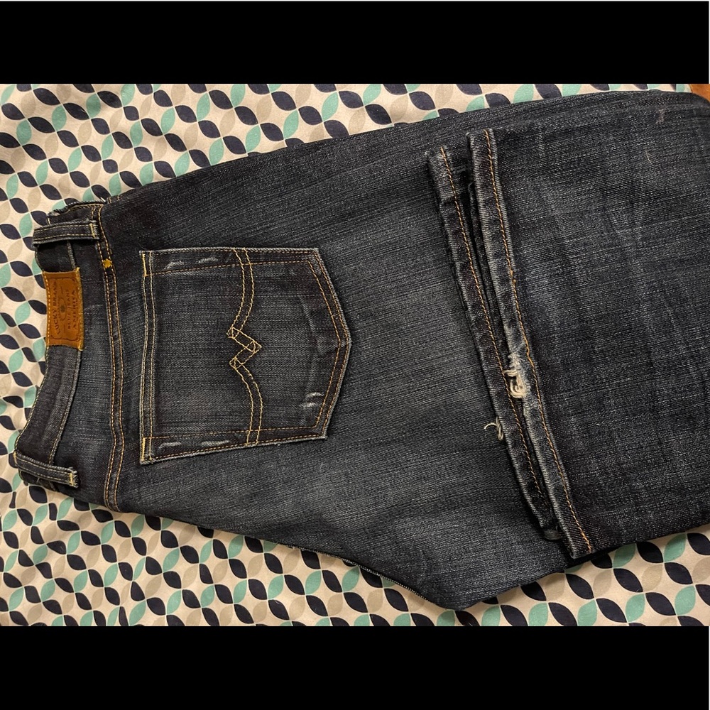 Lucky Brand 14/32 Women’s Jeans, Dark Wash with slight distress